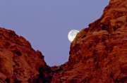 Moonset Red Rock Canyon